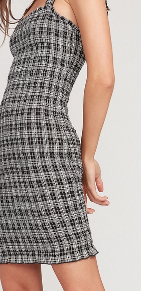 Volcom Seeriously Plaid Bodycon Dress - Picture 3 of 12